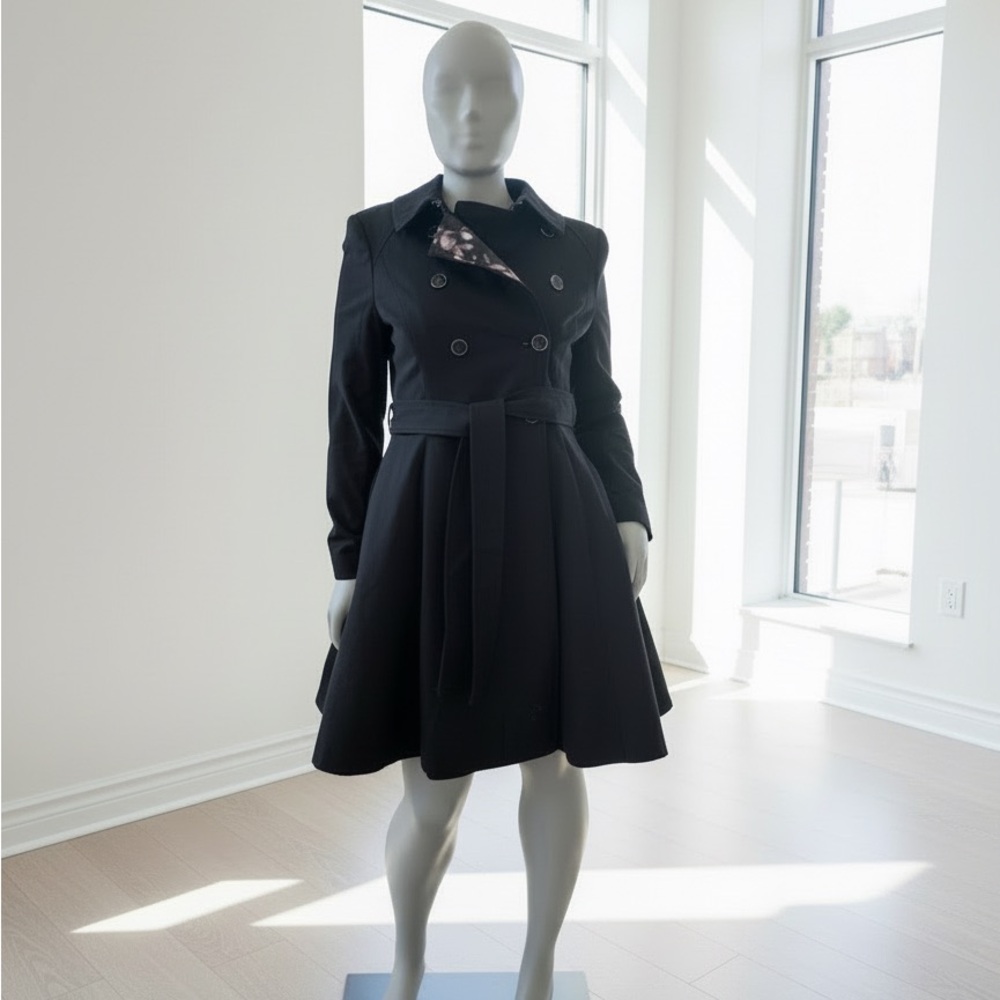 Ted Baker Black Double-Breasted Long Sleeve coat